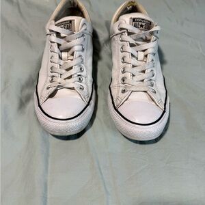 Converse All Star Low-Top White Leather Sneakers